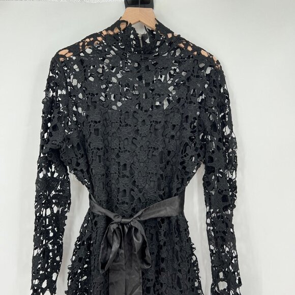 Lace Dress Floor-Length Lace-Up Asymmetrical Maxi Dress Elegant Long Dress Plus - Picture 1 of 13